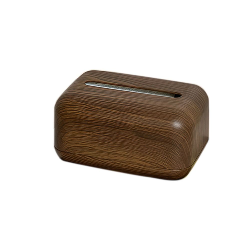 Ins Style Imitation Wood Grain Tissue Box Anti Slip Napkin Dispenser Coffee Table