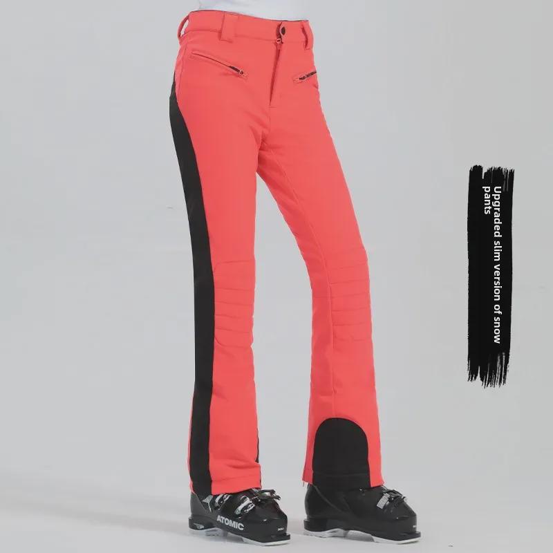 Женские водонепроницаемые лыжные брюки Double Board — зимние теплые, ветрозащитные и эластичные для занятий зимними видами спорта на открытом воздухе
