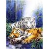 Полный 5D Diy Алмазная картина Бамбуковый лесной тигр Вышивка крестом Домашний декор Подарок ручной работы