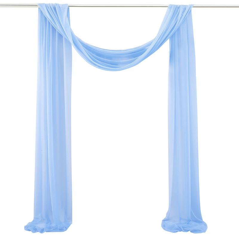 Wedding Arch Draping Fabric Veil Chiffon Beauty Gauze Wrinkle Resistant Outdoor Lawn Ceremony Backdrop Decoration Marriage