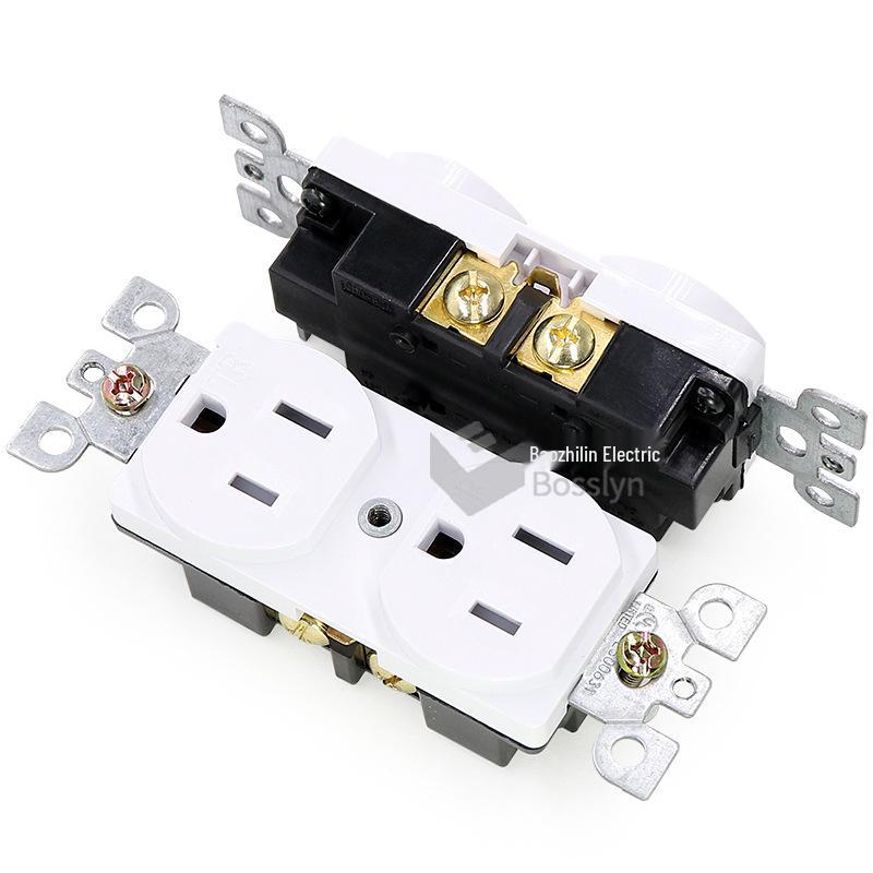 Highly Recommended 15A US Standard Double Wall Power Socket (5-15R)