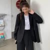 Women's Coat Thin Drape Loose Mid-length Popular Long-sleeved Suit Jacket