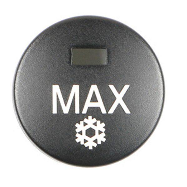 Black ABS 6-Key Car Dashboard Air Conditioning Button Cover Set