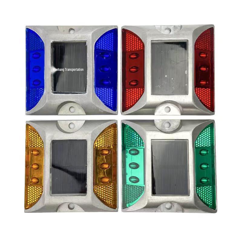 Светоотражатель дорожный Milin, светодиодный, на солнечных батареях, литой алюминий, мигающий