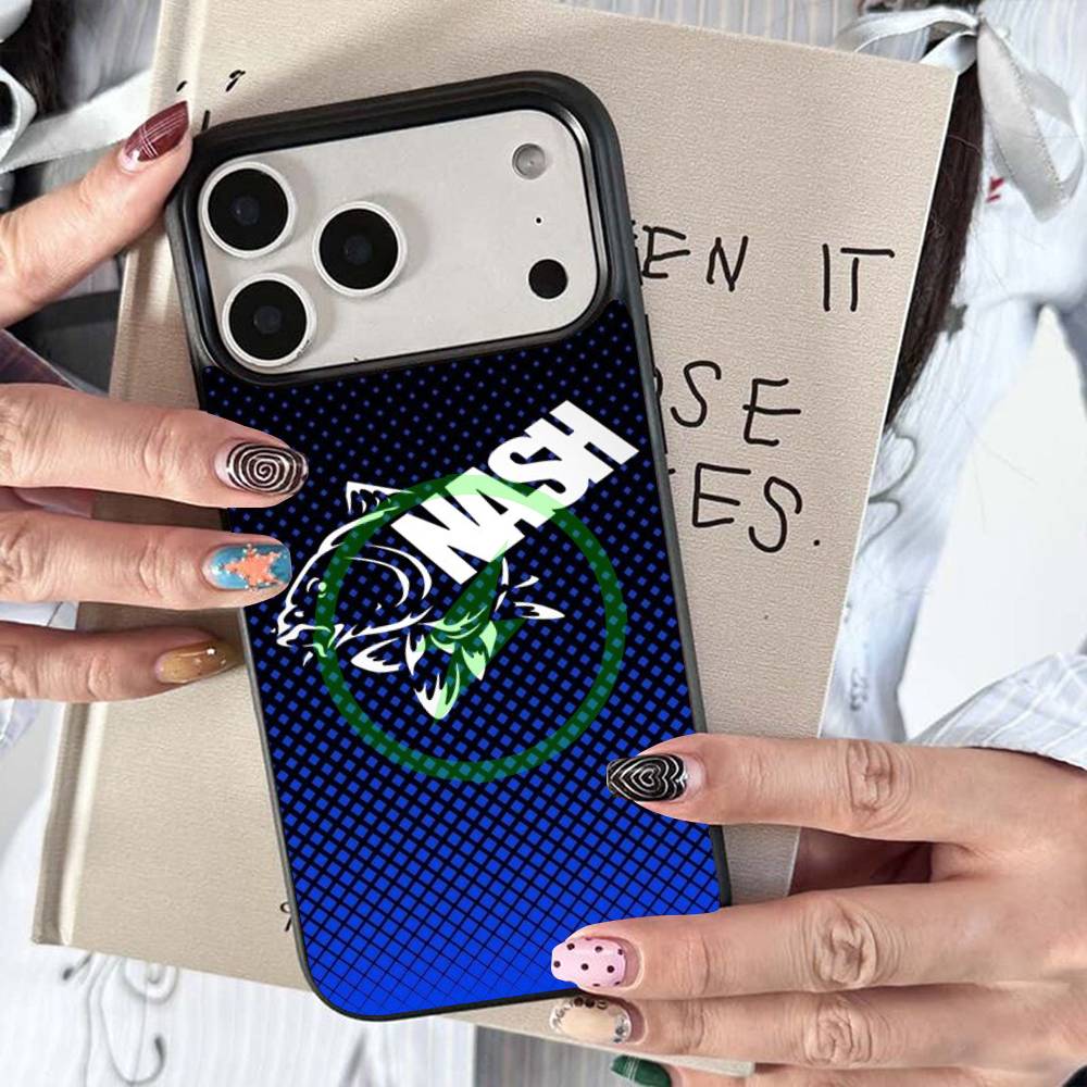 N-Nash Fishing Cool Magnetic Charging Cover Phone Case For IPhone 17 16 14 13 12 11 15 Pro Max For Magsafe Wireless