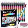12Pcs Graffiti Pen Colorful Waterproof Drawing Painting Marker Pen DIY Ceramic Plastic Soft Head Acrylic Markers