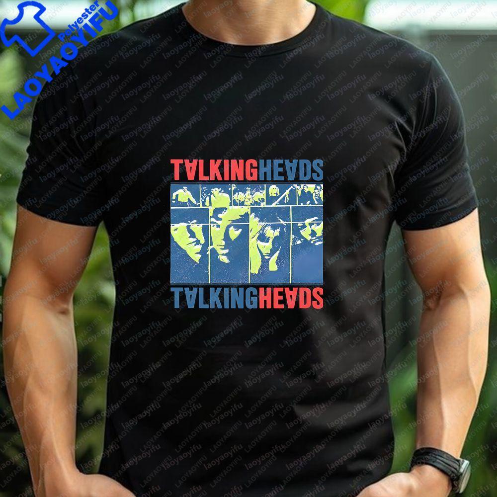 Talking Heads - Summer Fashion Trend Original Streetwear Short-Sleeved T-Shirt for Both Unisex and WoUnisex, Large Size with Pattern