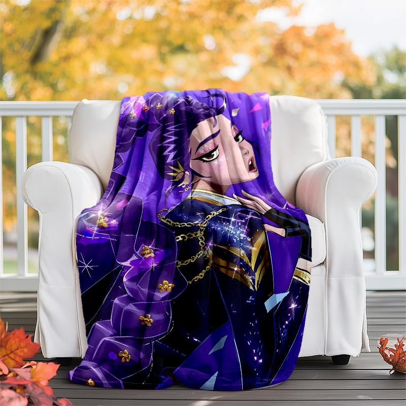 1pc KPop RUMI3 Theme Blanket - Digital Print, Polyester, Cozy for All Seasons, Perfect for Outdoor, Camping, and Travel