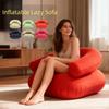 U-shaped Inflatable Lazy Sofa Flocking Inflatable Flocking Chair Inflatable Single Sofa  Outdoor