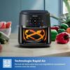 Friteuse sans huile - PHILIPS - NA230/00 - Airfryer Série 2000 6.2L - 13 modes de cuisson - fenêtre de cuisson - 1500W - Noir