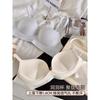 Japanese seamless gathering underwear women's big show round bra anti-expansion and anti-sagging no steel ring breathable bra