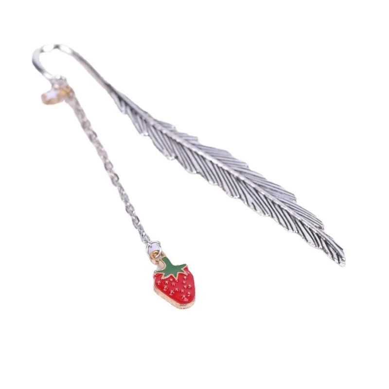 Креативные канцелярские принадлежности с перьями Separador De Libro, инструмент для книги, Marque Page B02, милая металлическая закладка для книг