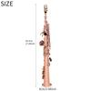 Soprano Saxophone Straight Bb Soprano Sax Set Brass Body Woodwind Instrument With Case Cleaning Cloth Reed Straps Accessories