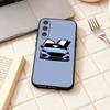 Чехол для телефона I30N Blue Cars для Samsung Galaxy A73, A72, A71, A70, A53, A52, A51, Другие Мягкий Черный Корпус