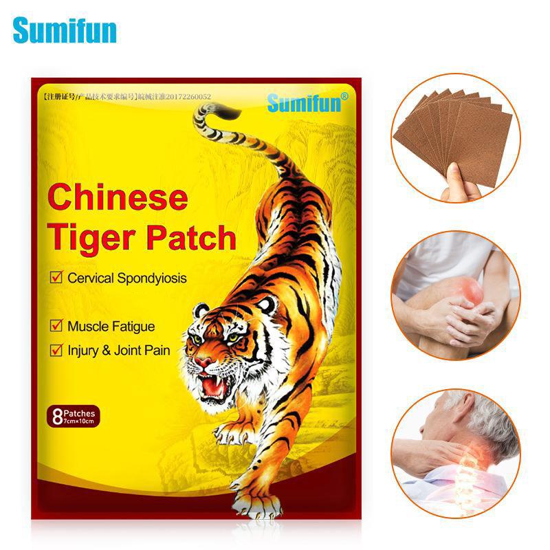 8PCS/Bag Tiger Balm Patches Analgesic Plaster Joint Back Pain Patch Neck Muscle Body Herbal Plaster