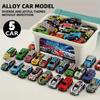 5pcs Metal Toy Car Set with Ramp Function and Storage Box - Assorted Colors, Ideal Gift for Boys and Girls Ages 3+, Perfect for Birthday, Christmas