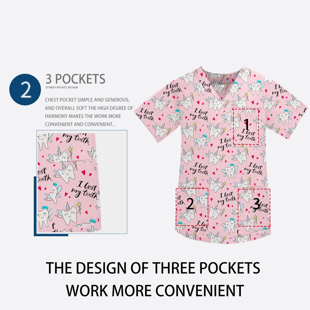 Женский скраб, медицинская форма, косметические скрабы с принтом, топы, брюки, одежда для медсестер, спа, больничная клиническая хирургическая форма, большие размеры