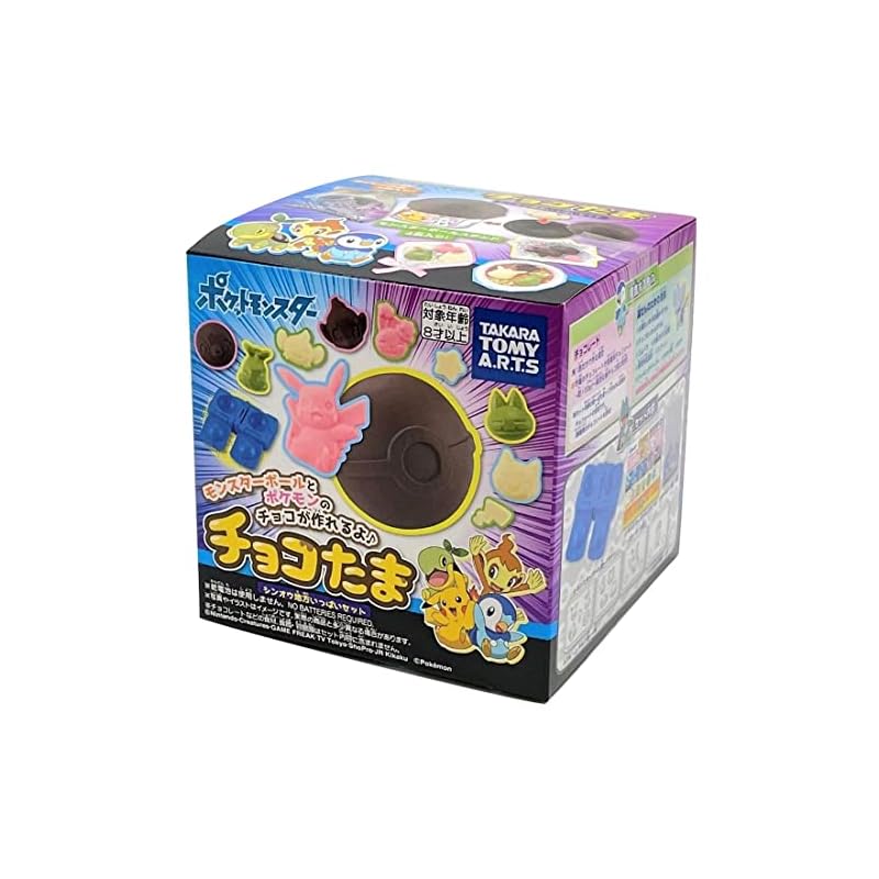 Takara Tomy Arts Choco Tama Покемон Регион Синно Полный Набор Ручная Работа Шоколад Игрушка для Приготовления Шоколада