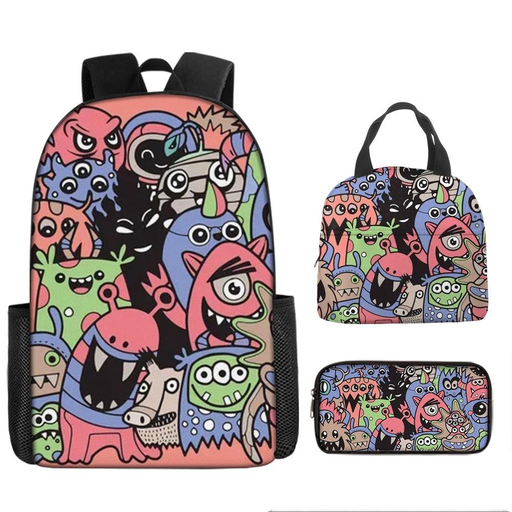 Class Garden Cartoon Primary and Secondary School School Bag Children's Backpack Backpack Three-piece Set