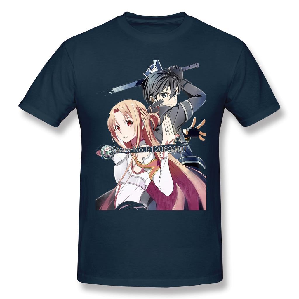 Индивидуальная одежда Sword Art Online Alicization Sao Футболка Асуна И Кирито Модная С Коротким Рукавом Для Унисекса