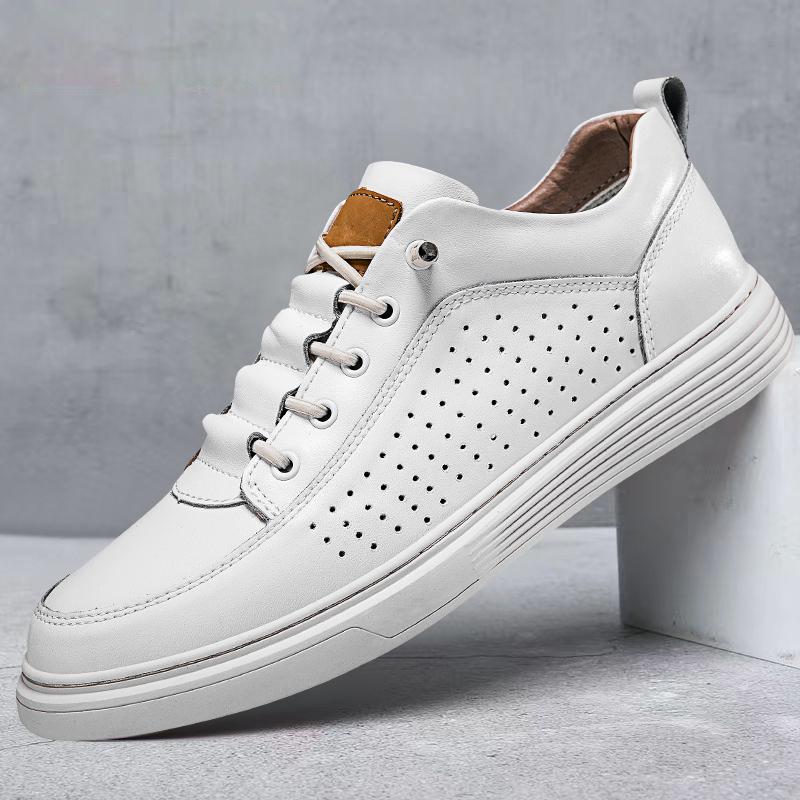Повседневная обувь из натуральной кожи для мужчин, на шнуровке, оксфорды, кроссовки для бега, универсальные кроссовки для скейтбординга, мужские кроссовки со шнуровкой