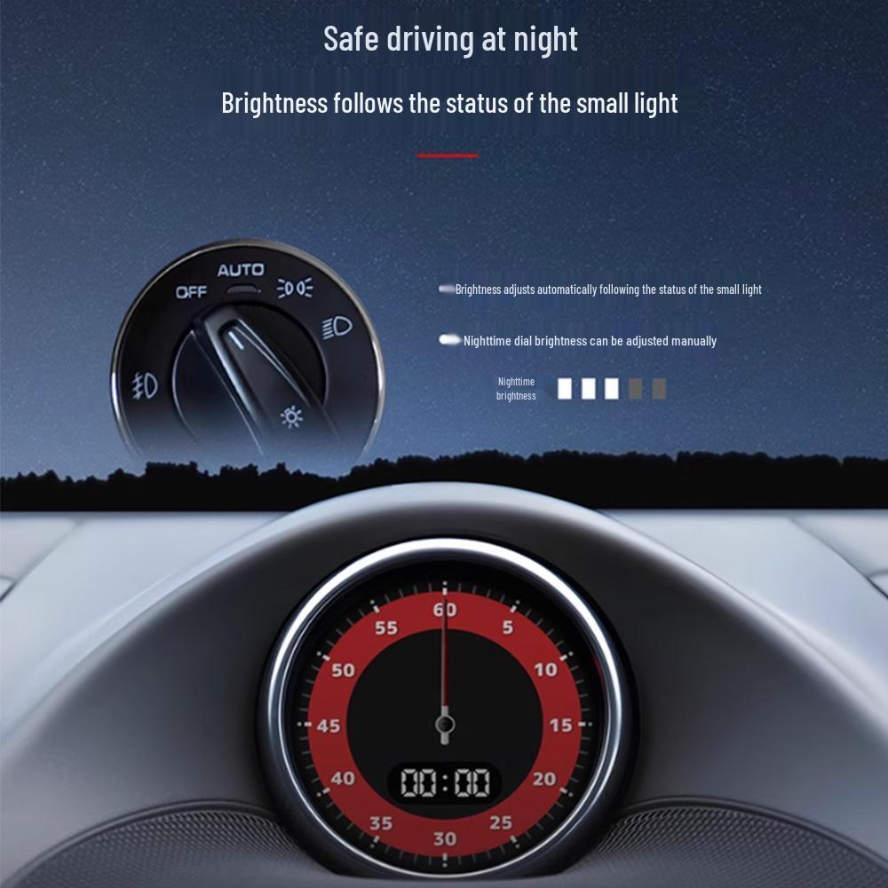 Upgraded Multifunction LCD Compass Stopwatch for Porsche Cayenne/Macan Modification