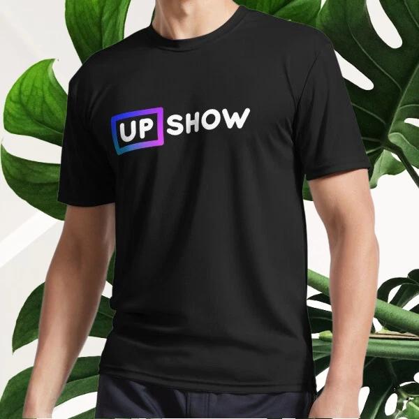 New UPshow logo black Active T-Shirt Logo T-Shirt Funny Size S to 5XL