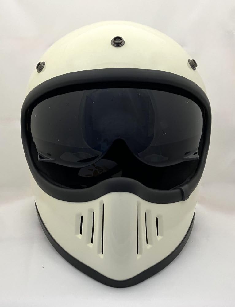 SunUp Мотошлем пилот Full Face Размер M SM-001 (57-58см) (Белый с оттенком)