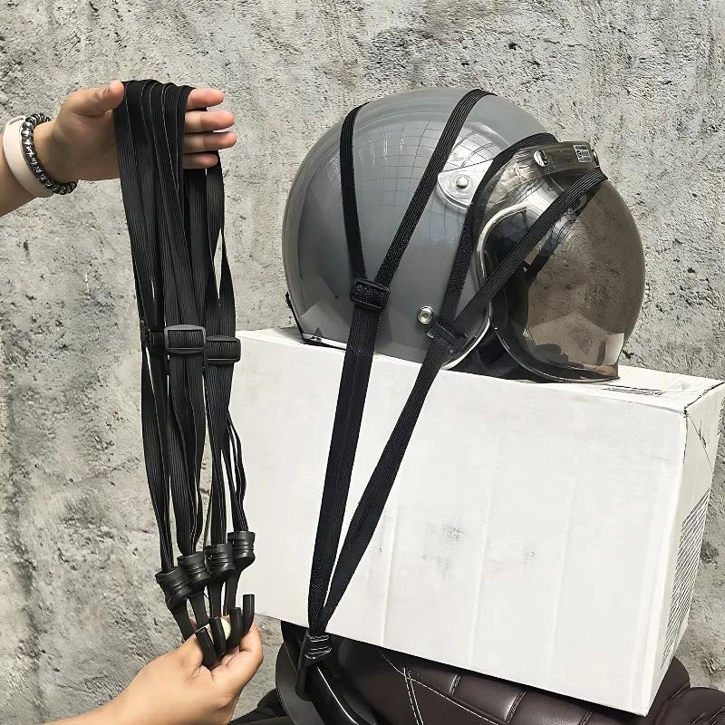 Ремни для шлема на заднее сиденье мотоцикла, эластичная веревка, фиксированный ремень для шлема мотоцикла, регулировка, фиксирующий ремень для товаров 60 см/90 см