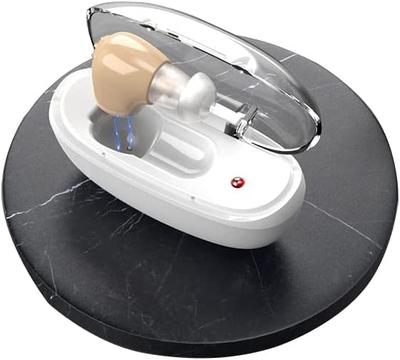 Слуховой аппарат для обоих левого и правого ушей, внутриушной тип, с USB-подзарядкой, шумоподавление, зарядное устройство в комплекте, инструкция на японском языке