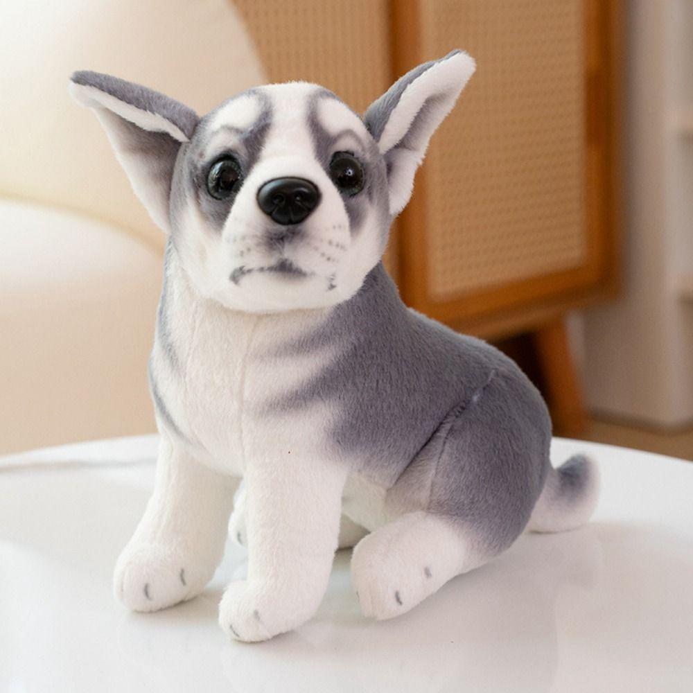 Stuffed Animal Stuffed Dog Dolls Puppy Husky Simulation Dog Plush Delicate Dog Plush Toys  Kids Toy