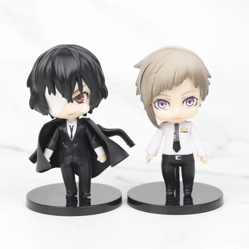 6 шт./компл. аниме Bungo Stray Dogs фигурки героев Nakahara Chuuya My Hero Academia ПВХ модель статуя коллекция детская игрушка в подарок