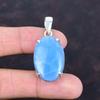 Owyhee Blue Opal Pendant 925 Sterling Silver Pendant Gemstone Jewelry Unique Pendant Healing Stone Pendant Engagement Gifts Handmade Jewelry