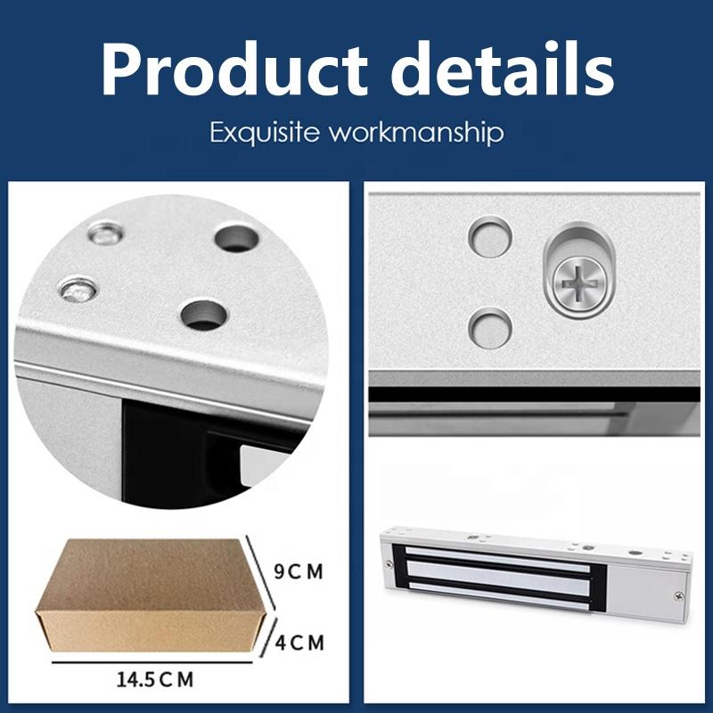 12v Glass Door Iron Door Sliding Magnetic Lock 280kg Office Electromagnetic Access Control Lock