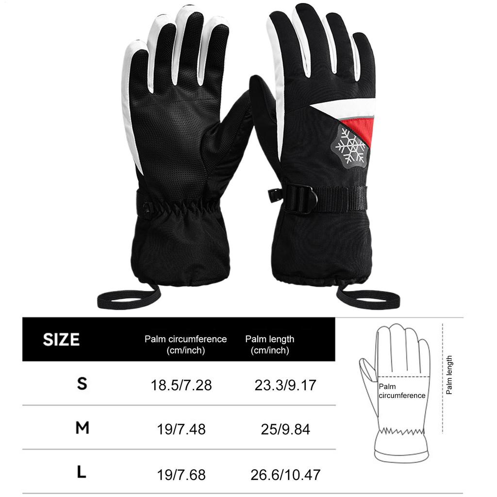 Ski Gloves Windproof Thermal Hand Warmers Waterproof Winter Gloves For Women Motorcycle Riding Driving Biking Running Hiking