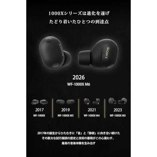 Sony WF-1000XM6 Black Wireless Earphones Bluetooth Hi-Res World-Class Noise Cancelling Ambient Sound Mode High-Performance Microphone Call Quality BZ