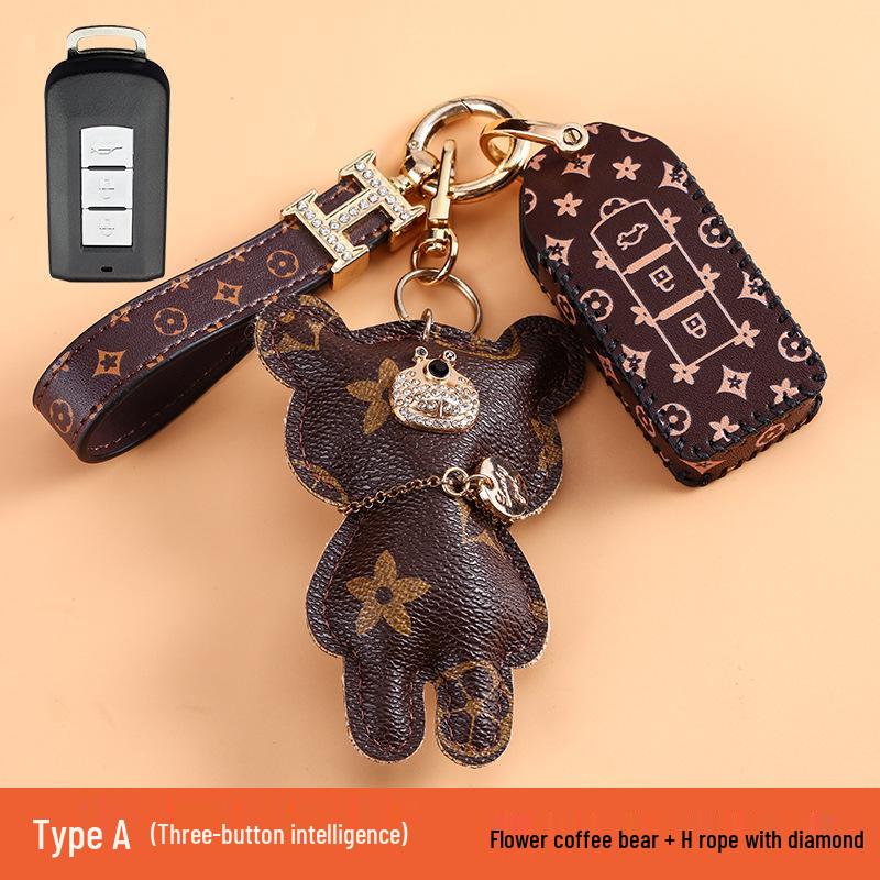 Высококлассный чехол для ключей для Mitsubishi Outlander, ASX, Eclipse Cross и Pajero Sport.