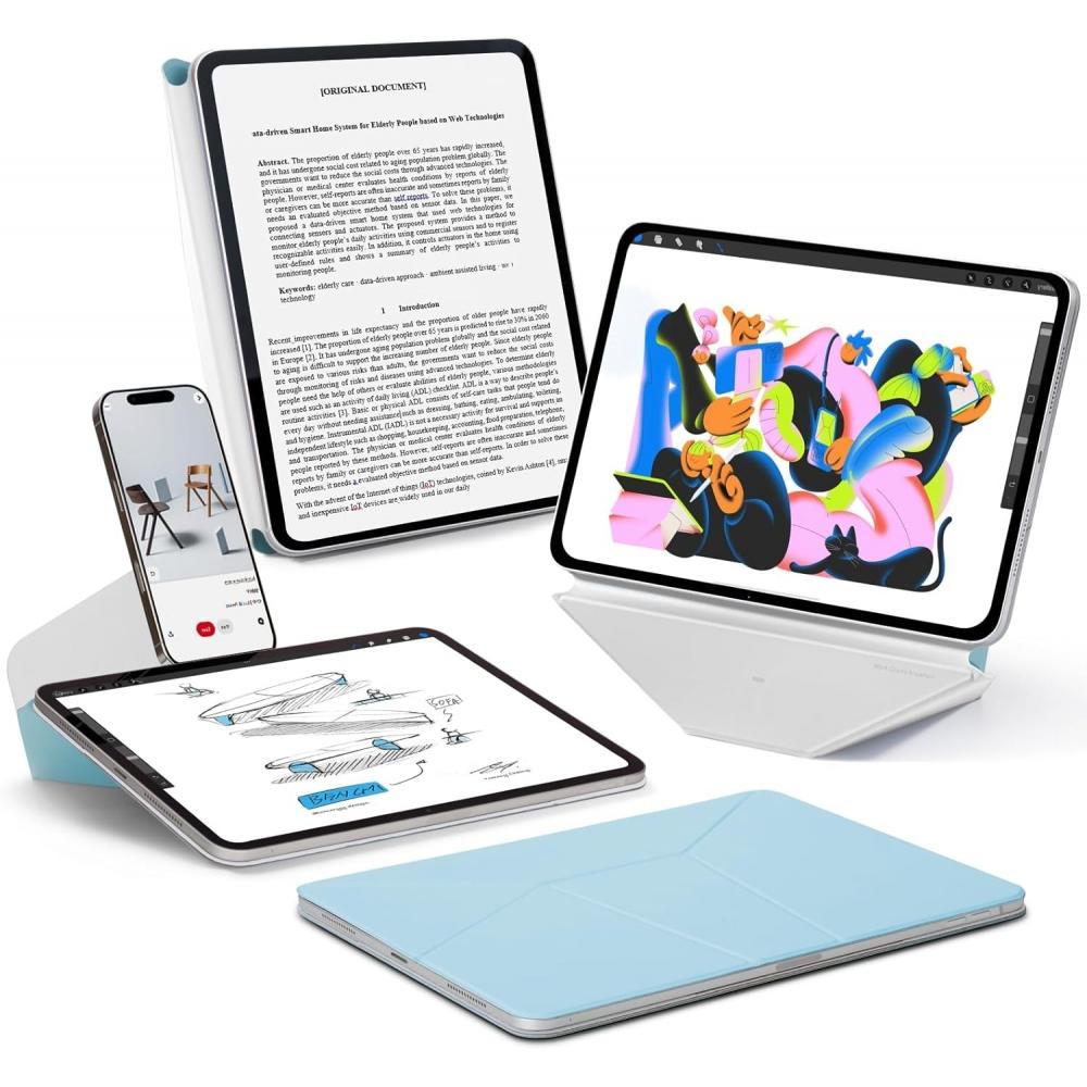 Динамический чехол-книжка Moft для iPad Pro 11 дюймов M5 M4 2025 2024 Легкий 3