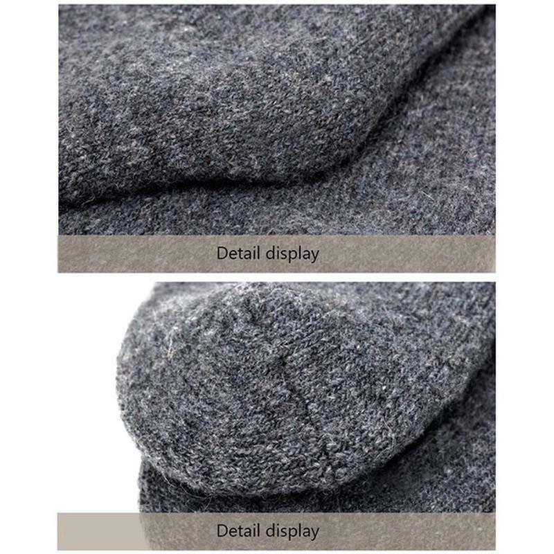 5 Pairs Super Thicker Wool Cashmere Socks Keep Warm Merino Wool Rabbit Socks Fall & Winter Casual Cold Resistance Sock for Men and Women