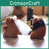 Capybara Animal Plush Dolls Pendant With Wedding Attire For Bag Decoration Collectors