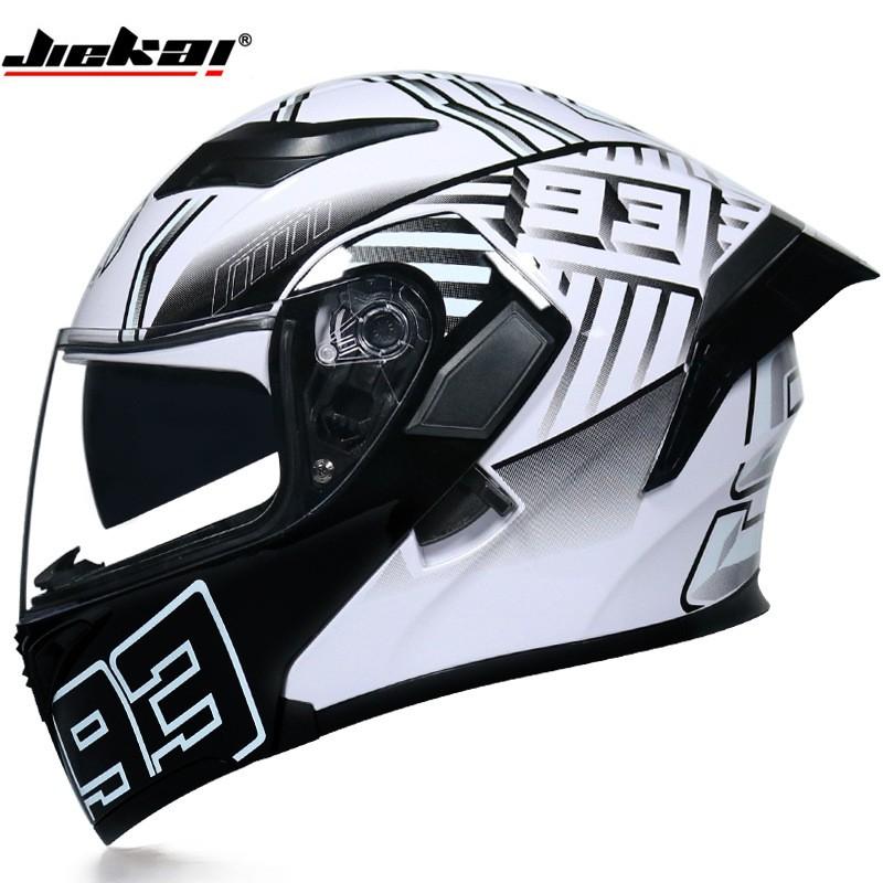 JIEKAI Modular Flip-Up Motorcycle Helmet Men Women ABS Full Face With Dual Visor Scooter Bike Riding
