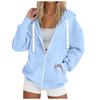 Womens Zip Up Hoodies Casual Long Sleeve Hoodie Jacket Oversized Lightweight Pullover Sweatshirts Tops With Pocket