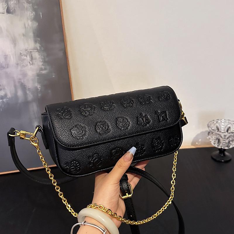 Модная универсальная мультяшная цепочка, сумка через плечо под мышкой, женская летняя новинка, маленькая квадратная сумка кроссбоди