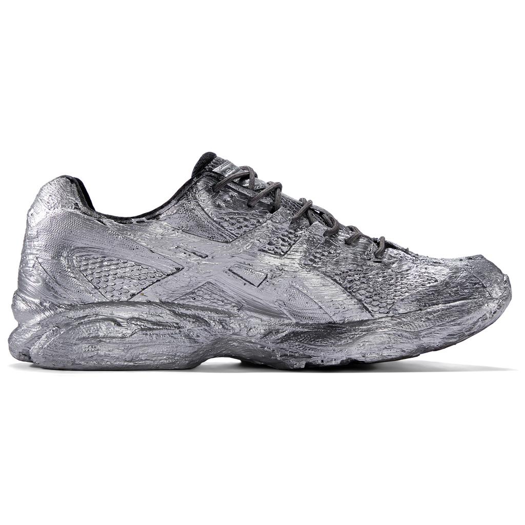 Asics Empty Behavior X  Gel-Nimbus 10.1 Retro Trend Y3K Slip-Resistant Durable Casual Running Shoes Unisex Sneaker Liquid-Silver 1203A543-500EB