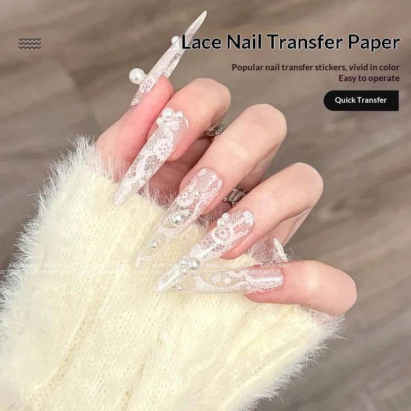 10 Рулонов Сексуальные Кружевные Цветочные Фольги Для Ногтей Transfer Paper Sliders Цветочные Наклейки Декорации Для Маникюра Наклейки Для Маникюра
