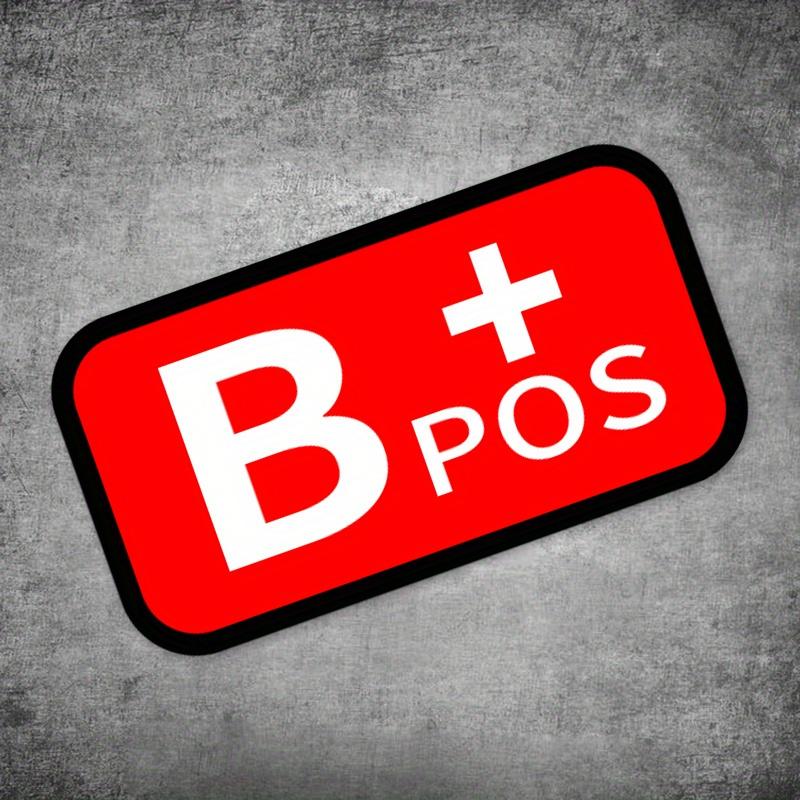Водонепроницаемая виниловая наклейка с группой крови, Красный A/B/AB/O POS NEG Графическая декаль, Универсальное DIY украшение для Авто Мотоцикла Шлема