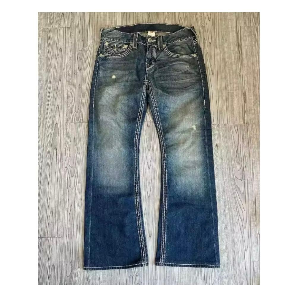 Джинсы в стиле ретро Харадзюку с высокой талией, прямые, широкие, модные, 2000, вышитые, повседневные, готические, в стиле хип-хоп