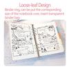 Transparent Colored Binder Cover Creative Photo Card Holder Planner Cover Handbook Cover  Agenda