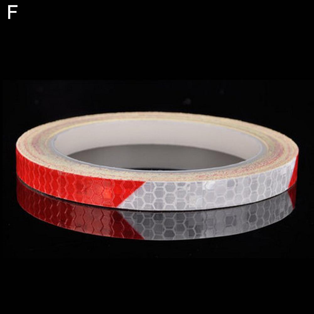 Motorcycle Wheels Reflective Stickers Night Cycling Fluorescent Reflect Strip Adhesive Tape For Mtb Bicycle Warning Safety Decor