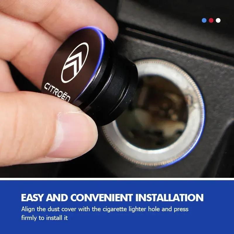 Car Cigarette Lighter Protective Cover Dust Plug Accessories For Citroen C5 C1 C2 C6 C4L DS3 DS4 DS5 C-Elysee Grand Berlingo